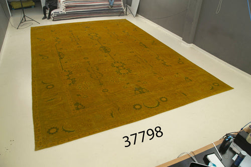 Tebriz Yellow Classic Cotton Wool Handmade Area Rug 14'0'' x 20'9''