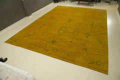 Tebriz Yellow Classic Cotton Wool Handmade Area Rug 14'0'' x 20'9''