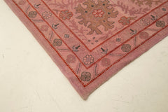 Tebriz Pink Classic Cotton Wool Handmade Area Rug 15'0'' x 25'1''