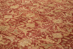 Tebriz Red Classic Cotton Wool Handmade Area Rug 17'2'' x 22'9''