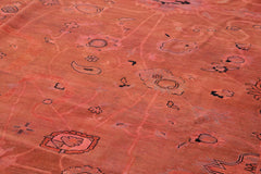 Tebriz Pink Classic Cotton Wool Handmade Area Rug 14'10'' x 23'10''