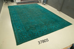 Tebriz Turquoise Classic Cotton Wool Handmade Area Rug 14'1'' x 23'2''