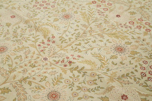 Tebriz Beige Classic Cotton Wool Handmade Area Rug 13'0'' x 16'0''