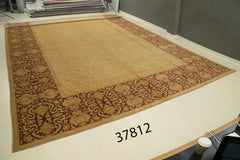Tebriz Beige Classic Cotton Wool Handmade Area Rug 15'9'' x 25'3''