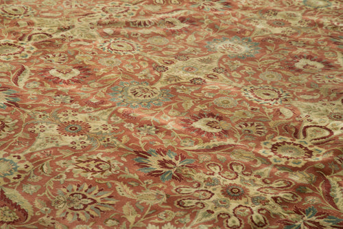 Tebriz Beige Classic Cotton Wool Handmade Area Rug 14'0'' x 19'0''