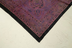 Tebriz Purple Classic Cotton Wool Handmade Area Rug 21'6'' x 24'6''