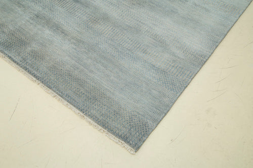 Handmade Area Rug – Classic Blue Turkish Wool Rug 14'1'' x 19'10'' Cotton Wool Carpet