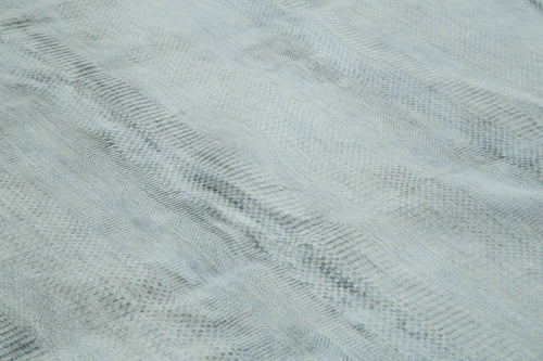 Handmade Area Rug – Classic Blue Turkish Wool Rug 14'1'' x 19'10'' Cotton Wool Carpet