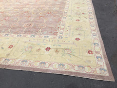 Tebriz Beige Classic Cotton Wool Handmade Area Rug 18'8'' x 27'11''