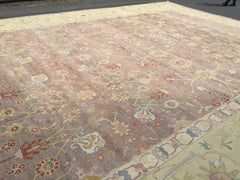 Tebriz Beige Classic Cotton Wool Handmade Area Rug 18'8'' x 27'11''