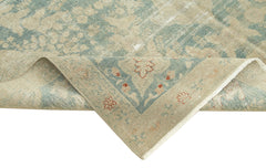 Handmade Area Rug – Persian Classic Beige Cotton Wool Vintage Carpet 6'11''x10'4''