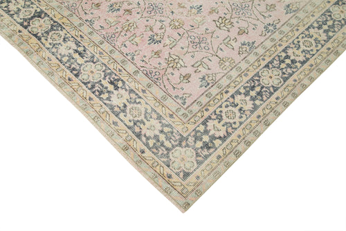 Kayseri Vintage Beige Vintage Cotton Wool Handmade Area Rug 6'9'' x 10'0''