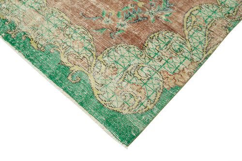 Kayseri Vintage Beige Vintage Cotton Wool Handmade Area Rug 5'5'' x 9'5''