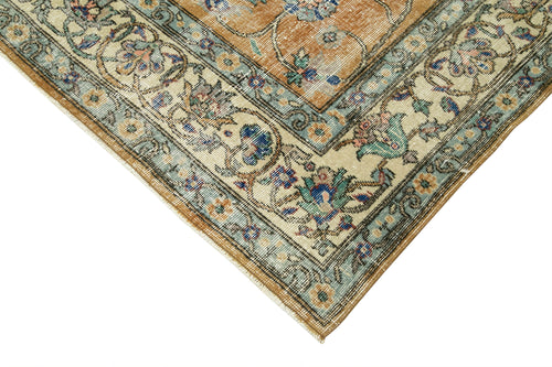 Kayseri Vintage Beige Vintage Cotton Wool Handmade Area Rug 6'10'' x 10'0''