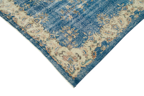 Kayseri Vintage Beige Vintage Cotton Wool Handmade Area Rug 6'9'' x 10'6''