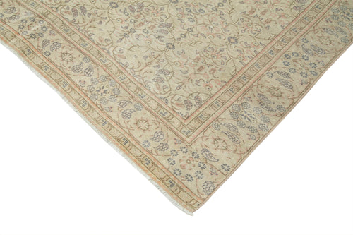 Kayseri Vintage Beige Vintage Cotton Wool Handmade Area Rug 6'0'' x 9'5''