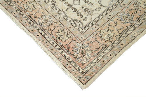Kayseri Vintage Beige Vintage Cotton Wool Handmade Area Rug 6'9'' x 10'0''