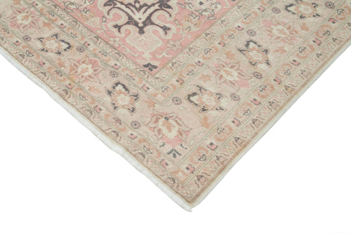 Kayseri Vintage Beige Vintage Cotton Wool Handmade Area Rug 8'4'' x 12'1''