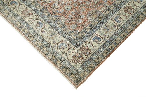 Handmade Area Rug – Vintage Cotton Wool Blend Turkish Hand Knotted Carpet 7'5''x10'10''