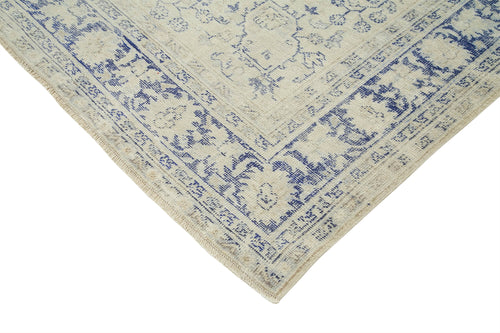 Kayseri Vintage Beige Vintage Cotton Wool Handmade Area Rug 8'10'' x 11'11''