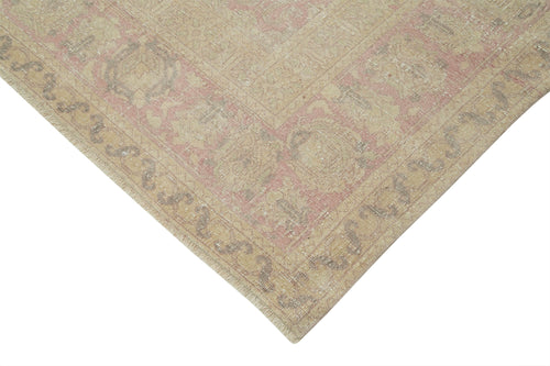 Kayseri Vintage Beige Vintage Cotton Wool Handmade Area Rug 9'3'' x 11'3''