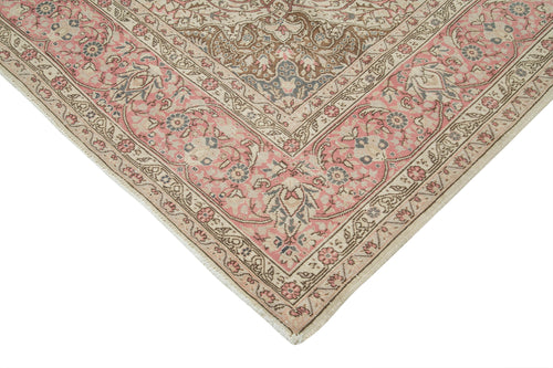 Kayseri Vintage Beige Vintage Cotton Wool Handmade Area Rug 8'4'' x 10'9''