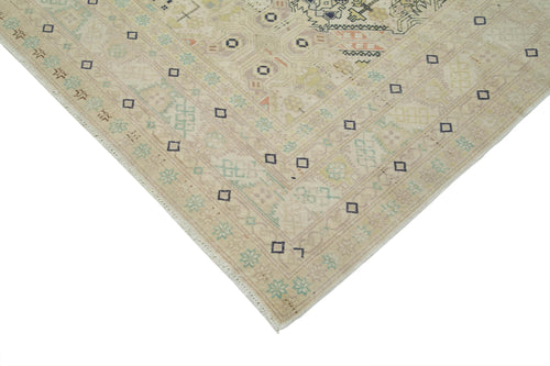 Kayseri Vintage Beige Vintage Cotton Wool Handmade Area Rug 8'2'' x 11'10''