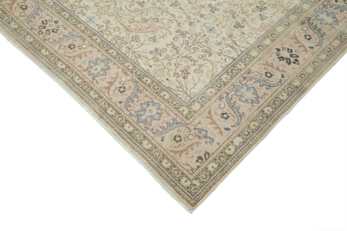 Kayseri Vintage Beige Vintage Cotton Wool Handmade Area Rug 8'0'' x 11'8''