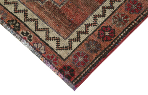 Vintage Herki Brown Vintage Cotton Wool Handmade Area Rug 2'11'' x 13'0''