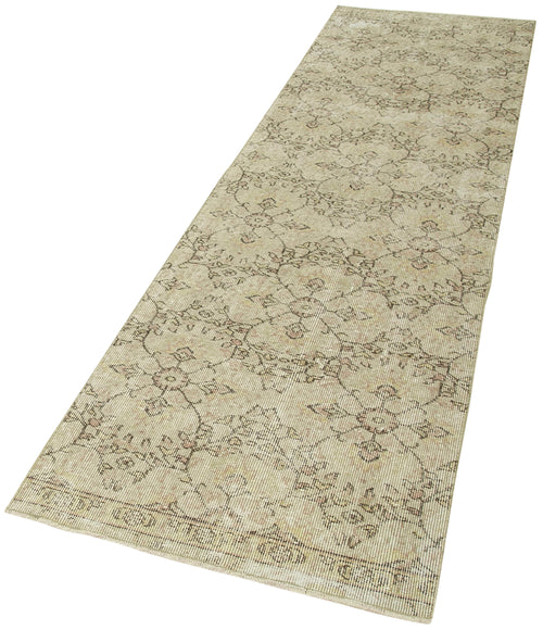 Handmade Area Rug – Overdyed Wool Vintage Cotton Rug | Soft Durable Beige Carpet
