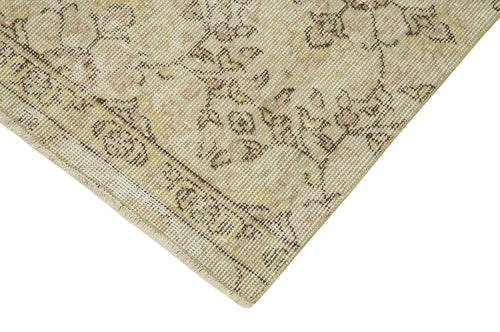 Handmade Area Rug – Overdyed Wool Vintage Cotton Rug | Soft Durable Beige Carpet