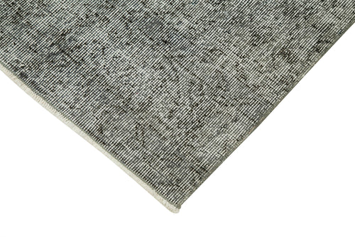 Overdyed Vintage Blue Vintage Cotton Wool Handmade Area Rug 3'0'' x 10'3''