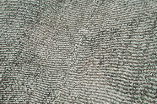 Overdyed Vintage Grey Vintage Cotton Wool Handmade Area Rug 3'0'' x 11'10''