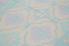 Geometric Duri Beige Geometric Cotton Wool Handmade Area Rug 5'10'' x 8'11''