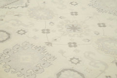 Tebriz Beige Classic Cotton Wool Handmade Area Rug 9'1'' x 12'0''