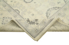 Tebriz Beige Classic Cotton Wool Handmade Area Rug 9'1'' x 12'0''