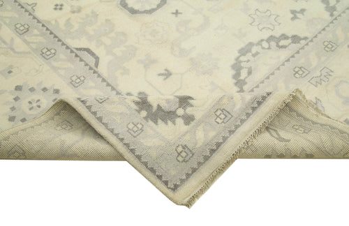 Tebriz Beige Classic Cotton Wool Handmade Area Rug 9'1'' x 12'0''