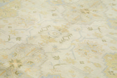 Tebriz Beige Classic Cotton Wool Handmade Area Rug 7'10'' x 10'0''