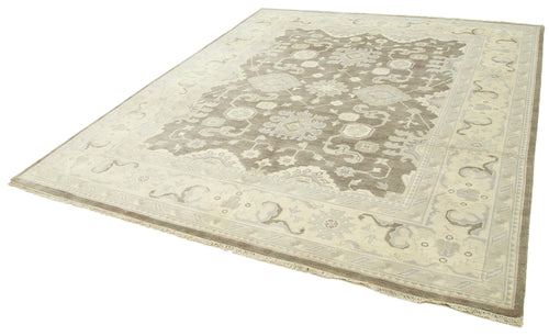 Tebriz Beige Classic Cotton Wool Handmade Area Rug 8'2'' x 10'0''