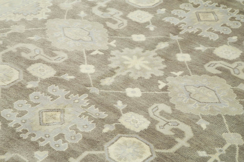 Tebriz Beige Classic Cotton Wool Handmade Area Rug 8'2'' x 10'0''