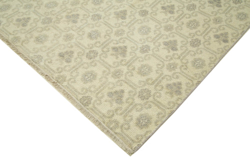 Tebriz Beige Classic Cotton Wool Handmade Area Rug 9'9'' x 13'9''