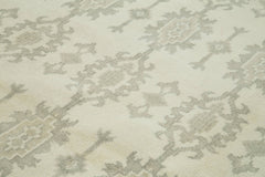 Tebriz Beige Classic Cotton Wool Handmade Area Rug 8'9'' x 12'0''