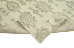 Tebriz Beige Classic Cotton Wool Handmade Area Rug 8'9'' x 12'0''