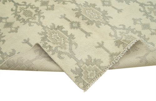 Tebriz Beige Classic Cotton Wool Handmade Area Rug 8'9'' x 12'0''