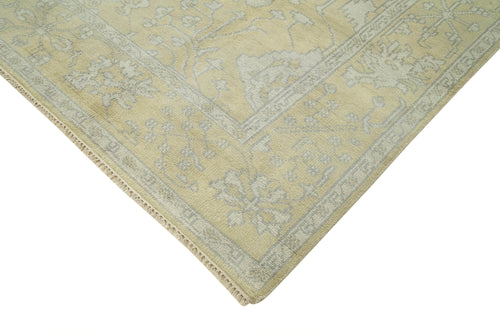 Tebriz Beige Classic Cotton Wool Handmade Area Rug 8'9'' x 11'9''