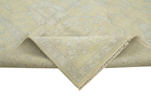 Tebriz Beige Classic Cotton Wool Handmade Area Rug 8'9'' x 11'9''