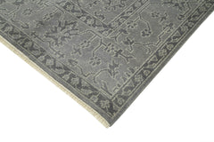 Tebriz Grey Classic Cotton Wool Handmade Area Rug 9'0'' x 12'2''
