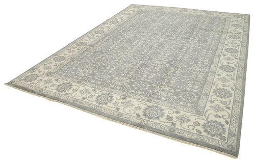 Tebriz Grey Classic Cotton Wool Handmade Area Rug 8'9'' x 11'11''