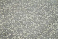Tebriz Grey Classic Cotton Wool Handmade Area Rug 8'9'' x 11'11''