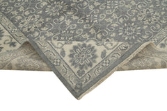 Tebriz Grey Classic Cotton Wool Handmade Area Rug 8'9'' x 11'11''